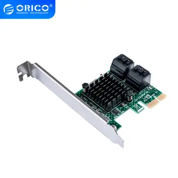 

ORICO 4 Port SATA3.0 PCI-E Expansion Card 6Gbps PCI Express Controller Card To SATA III 3.0 Converter Expansion Card for PC
