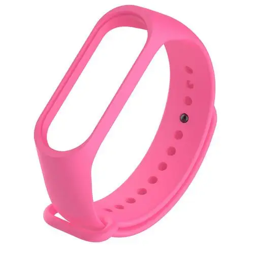 Силиконовый цветной ремешок для mi band 3, аксессуары pulseira для mi band 3, сменный силиконовый ремешок для xiaomi 3, умный Браслет - Цвет: pink