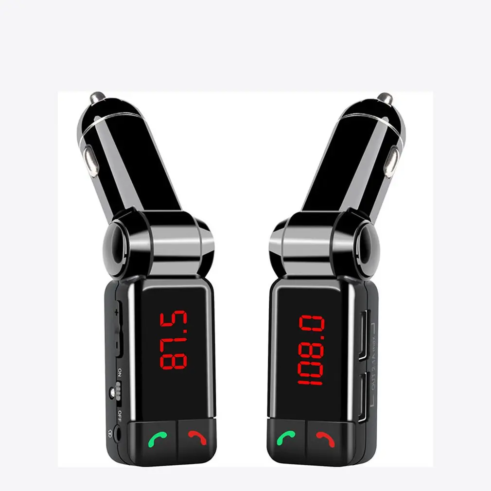 Автомобильный передатчик BC06B lcd MP3 fm-передатчик SD USB зарядное устройство для устройства Handsfree MP3-плеер Aux вход для телефонов iOS/Android