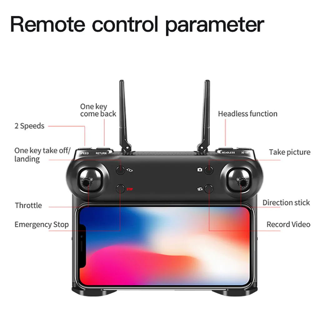 RC самолеты 2,4 ГГц 4CH 1080PWIFI оптический поток двойная камера траектория полета Квадрокоптер Дрон с камерой Rc QuadcopterW725