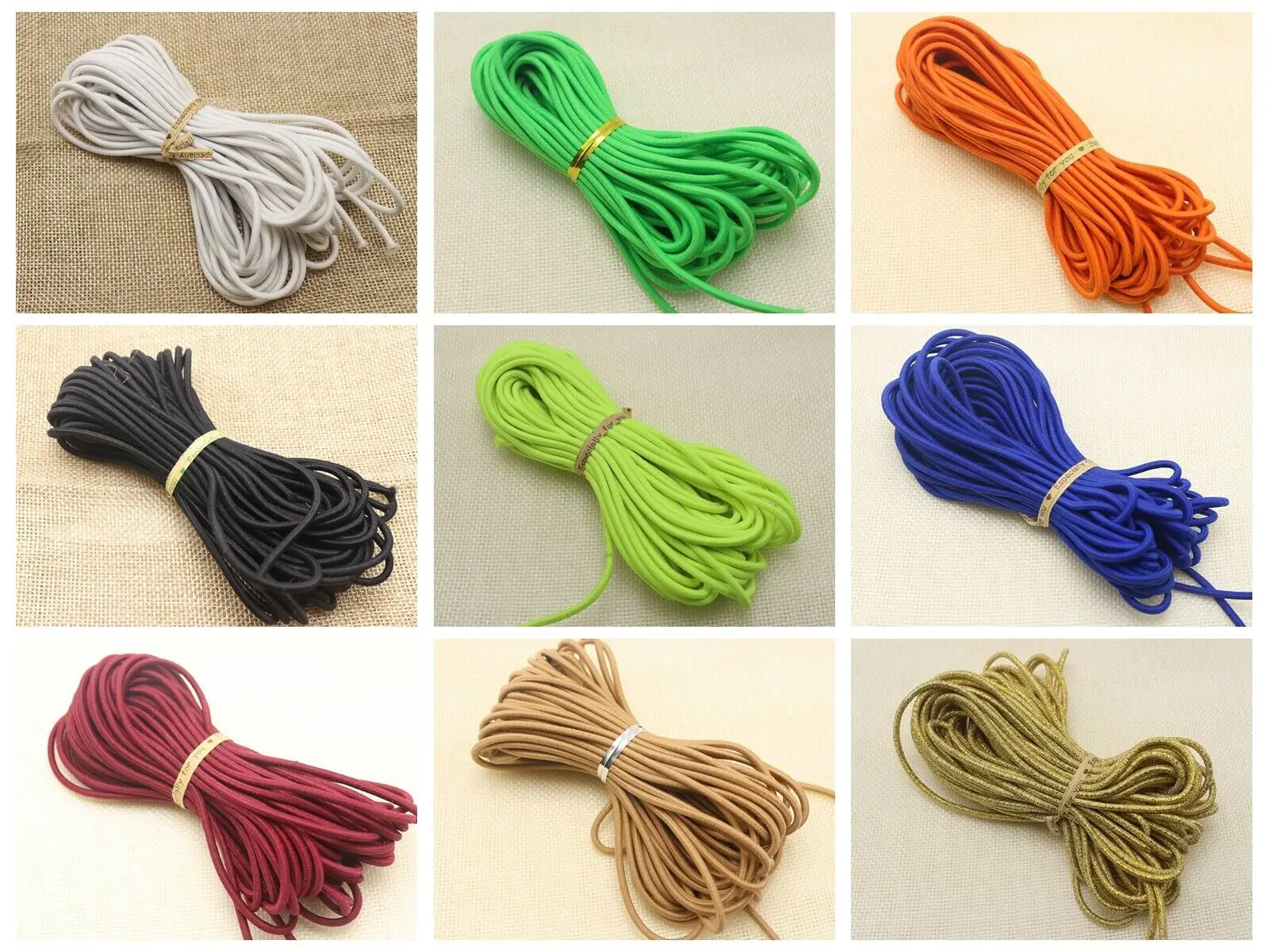 

10Meter Elastic Stretch String Shock Cord 2.5mm For Sewing Craft Pick Your Color