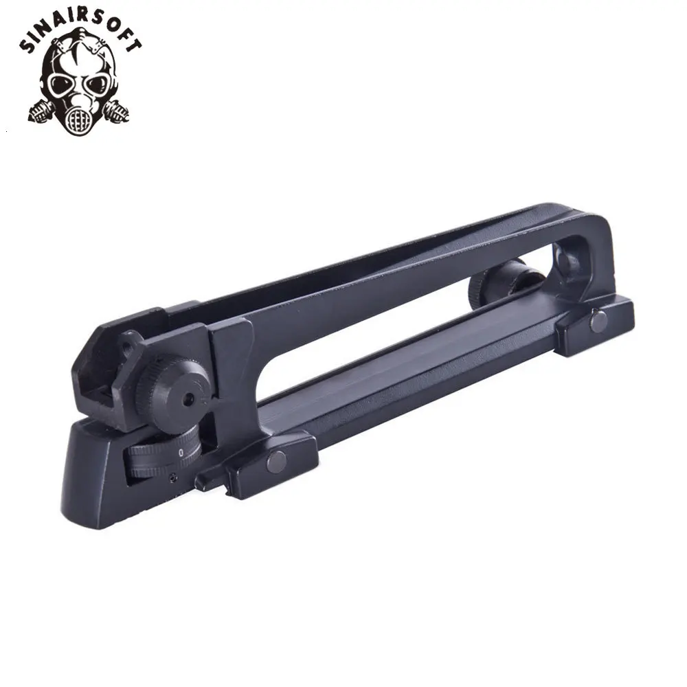 SINAIRSOFT AR15 металлическая съемная черная ручка для переноски с двумя отверстиями A2 задний прицел и Пикатинни комбинированное крепление M4 M16 Охота