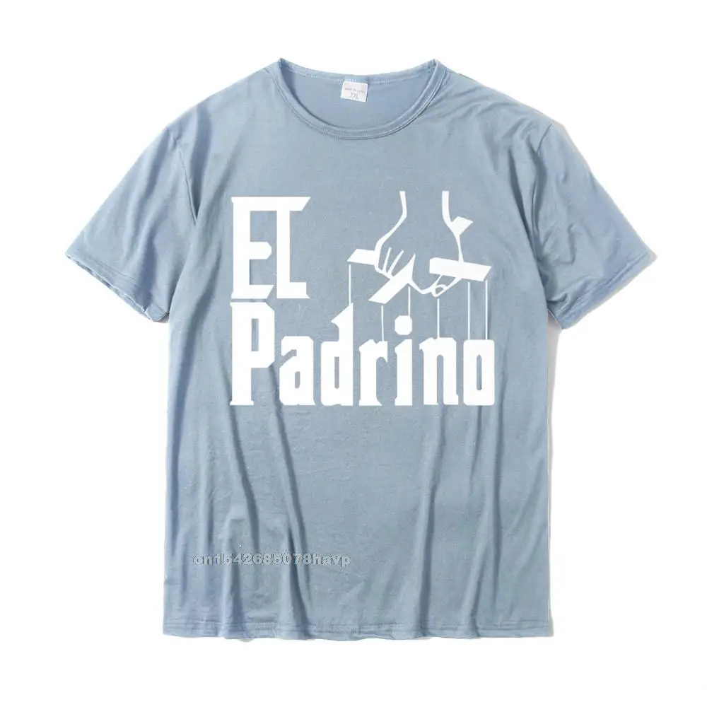 2021 New Men T Shirt Printed On Design Top T-shirts Pure Cotton Short Sleeve Europe T Shirt O Neck Wholesale Mens Funny El Padrino For Spanish Godparent Premium T-Shirt__18398. navy