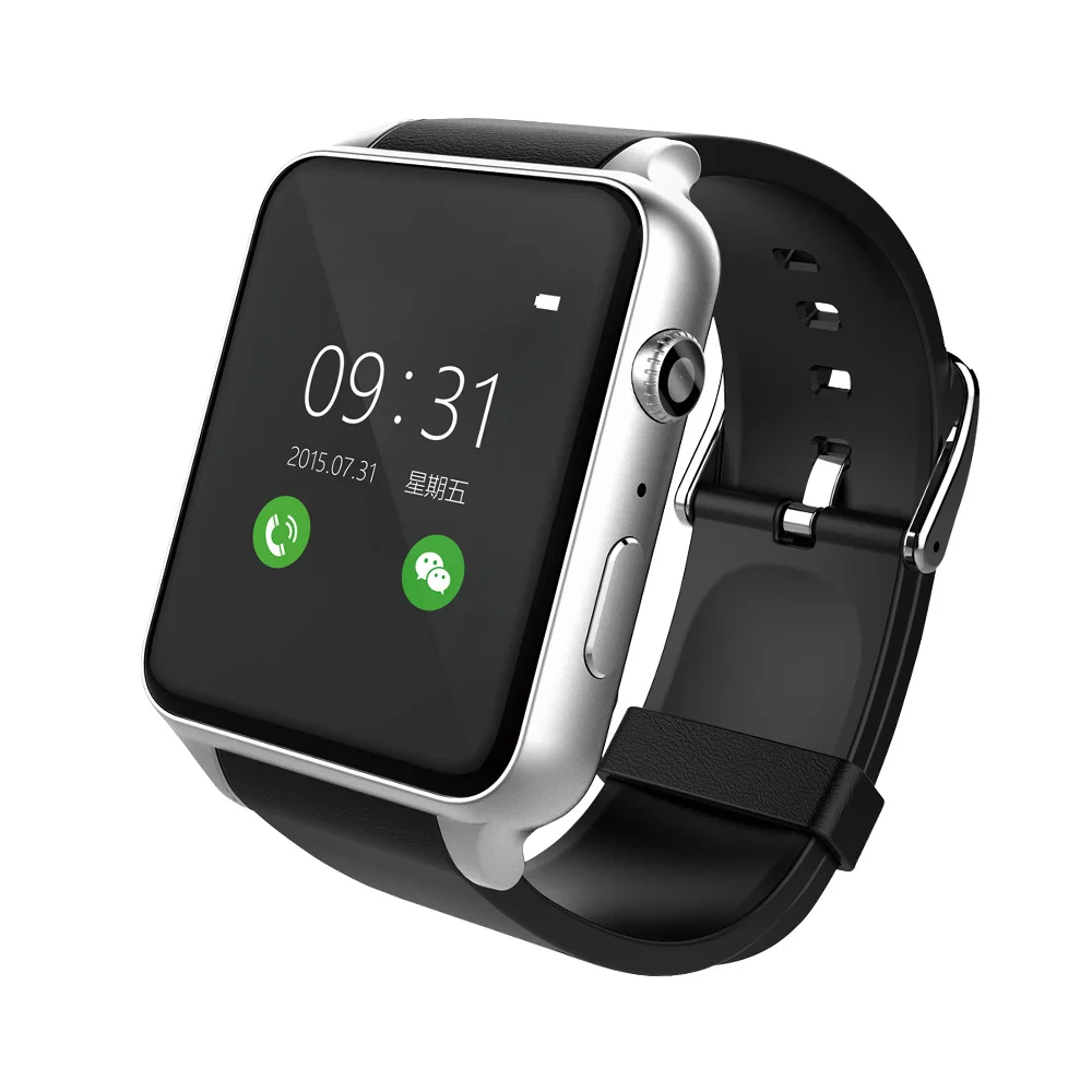 Silver GT88 Смарт-часы монитор сердечного ритма трекер TF sim-карта Bluetooth Камера Smartwatch для Android IOS Телефон PK DM09 P70 B57 - Цвет: Silver