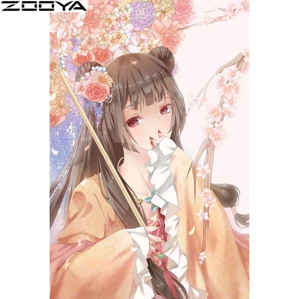 

ZOOYA diamond painting with square rhinestones diamond painting woman diamond painting full square new arrival decor home A0183