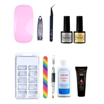 

Nail Art Tool 15ml UV LED Extension Gel Mini Nail Lamp Nail File Tweezer Clipper