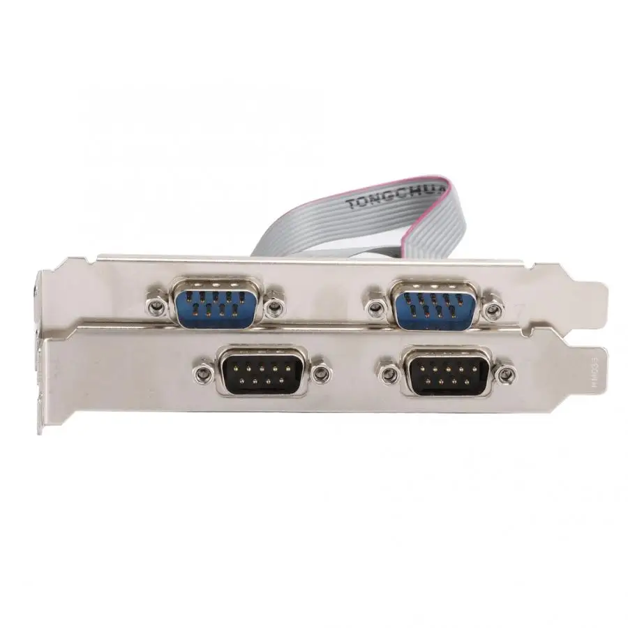 Карта расширения адаптер конвертер PCI-E RS232 4-Порты и разъёмы серийный Порты и разъёмы 2,5 ГБ/сек. полнодуплексный канал