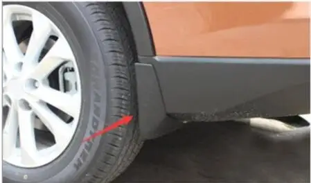 Подходит для 14- для nissan X-Trail fender модифицированное украшение из грязевой кожи