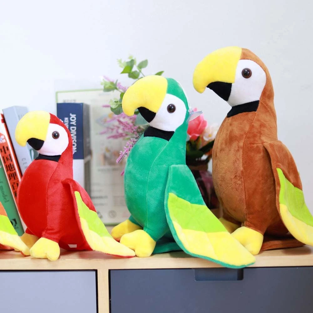 20/25cm Cute Plush Rio Macaw Parrot 