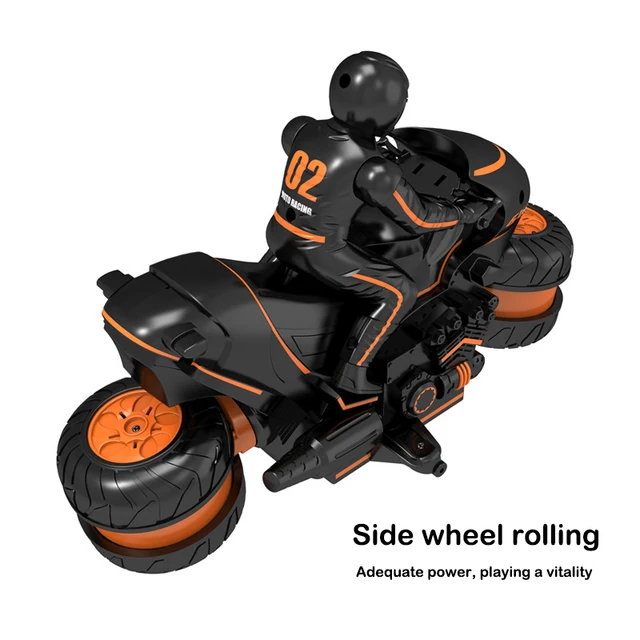 Remote Control Motorcycle Boy Drift Car 2.4G Electric Sidewalk Stunt Car 360 Degree Rotating High-speed Remote Control Car Toy 2