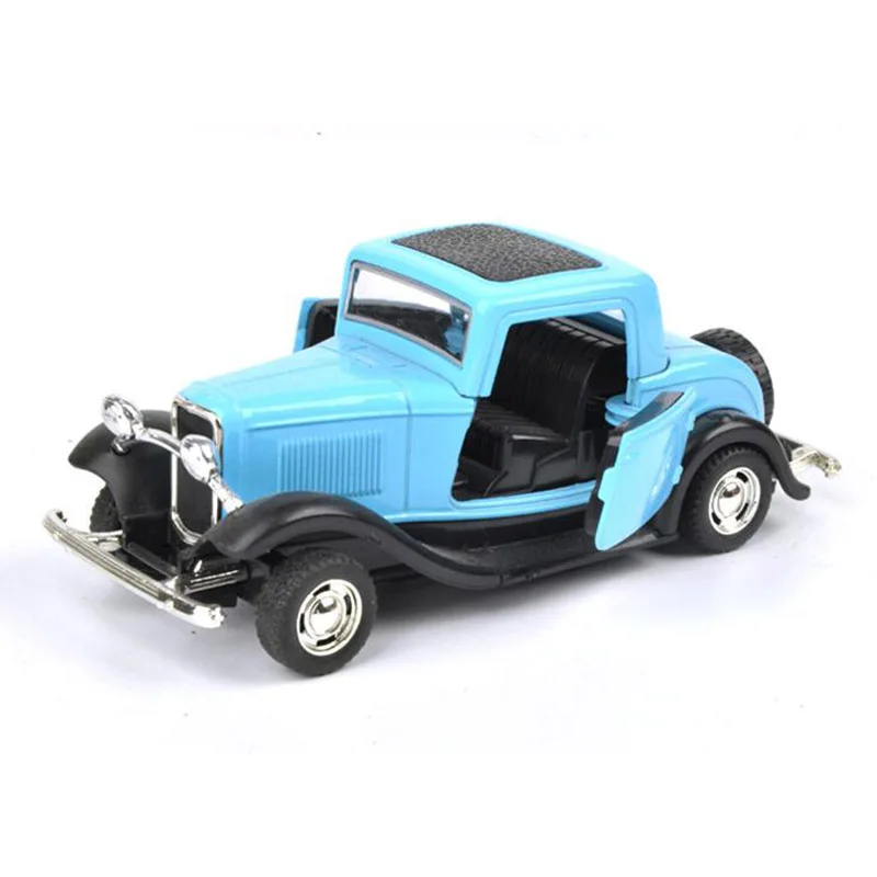 13 см 1/32 игрушечная машинка из металлического сплава с откидной спинкой Diecasts 1932 классическая модель автомобиля модели автомобилей игрушки для детей Коллекция дисплей - Цвет: Blue