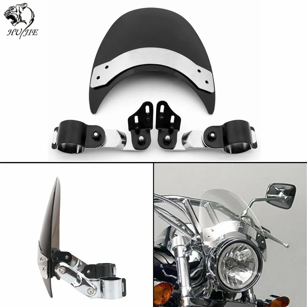 Мотоциклетные ветровые дефлекторы лобовое стекло для Yamaha V Star 650 XVS650 Custom XVS650A Classic 98-14 V-Max VMX1200 98-07