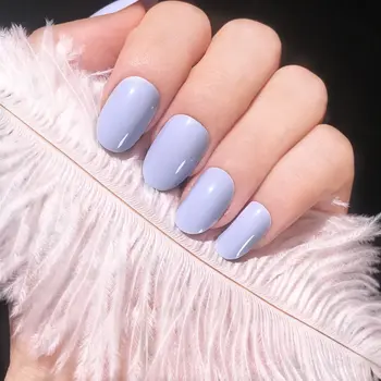 

Artificial Fingernails Oval Short Press On False Nails With Glue Sticker Plastics Colored Full Cover Fake Nails Pops Nepnagels