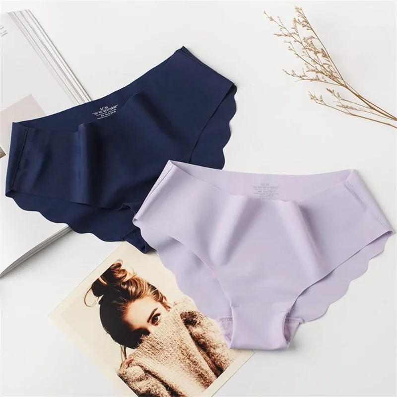 CXZD Seamless Panty Set Underwear Female Comfort Intimates Fashion Female large size one-piece seamless Low-Rise Briefs Lingerie (4)