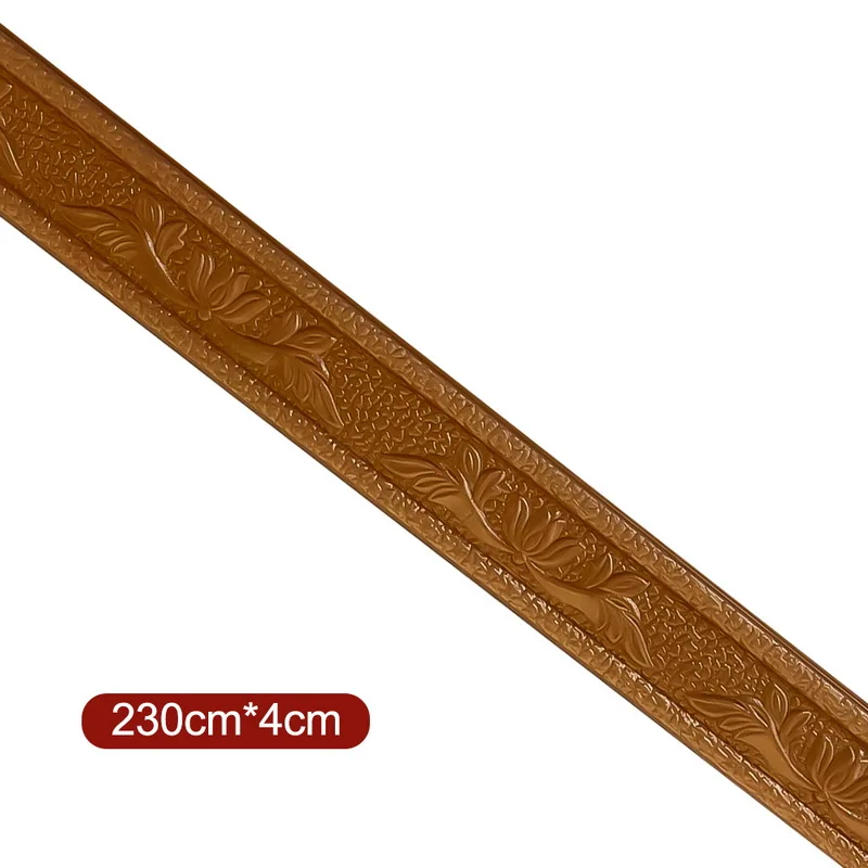 13 Styles 3D Foam Wall Edge Strip Stickers Self Adhesive Waterproof Baseboard Corner Waist Line Sticker Wall Trim Line 2.3M