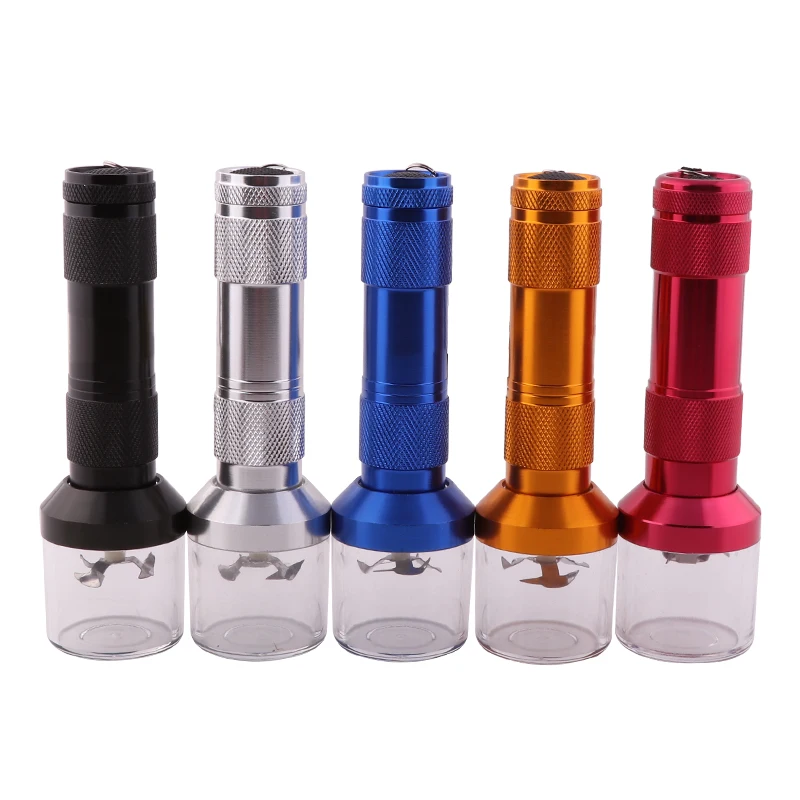 Electric Torch Grinder 44MM Aluminum Crusher Crank Leaf Tobacco Smoke Herb  Grinder Spice Muller Machine