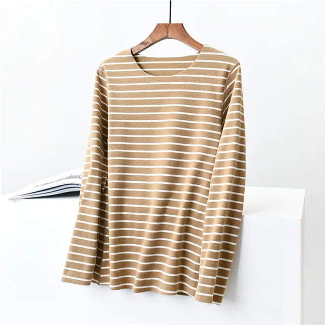 Khaki Tops Бархатная теплая одежда для отдыха пижамные штаны брюки женские повседневные штаны полосатые пижамы брюки пижамные брюки Женские легинсы - Цвет: Khaki Tops