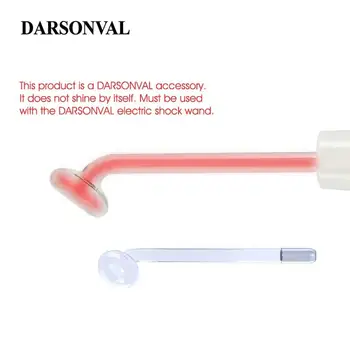 

DARSONVAL 1Pcs High Frequency Facia Mushroom Glass Tubes Hair Massager Electrode Wand Replacement Orange Face Skin Care Device