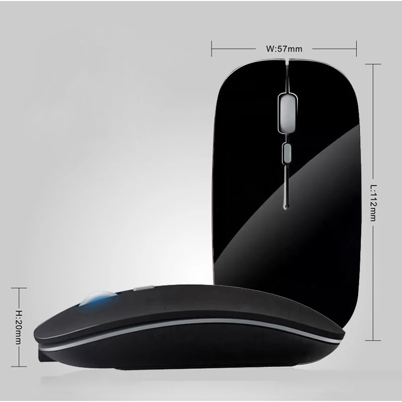 Akumulator bezprzewodowa mysz optyczna cichy przycisk Ultra cienki Mini optyczne ultracienki USB 2.4G myszy na komputer Laptop 5 Akumulator bezprzewodowa mysz optyczna cichy przycisk Ultra cienki Mini optyczne ultracienki USB 2.4G myszy na komputer Laptop 5