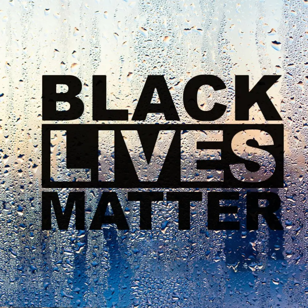 Виниловые наклейки на стену Black Lives Matter самоклеющиеся водонепроницаемые съемные