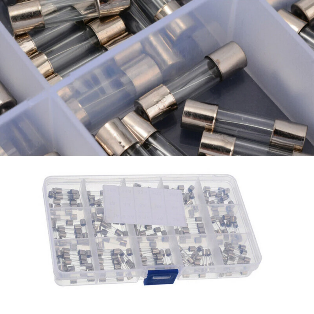 150*250 V 5x20mm Стеклянные Предохранители быстрая дувная трубка предохранители Ассорти 0.1A-20A Замена