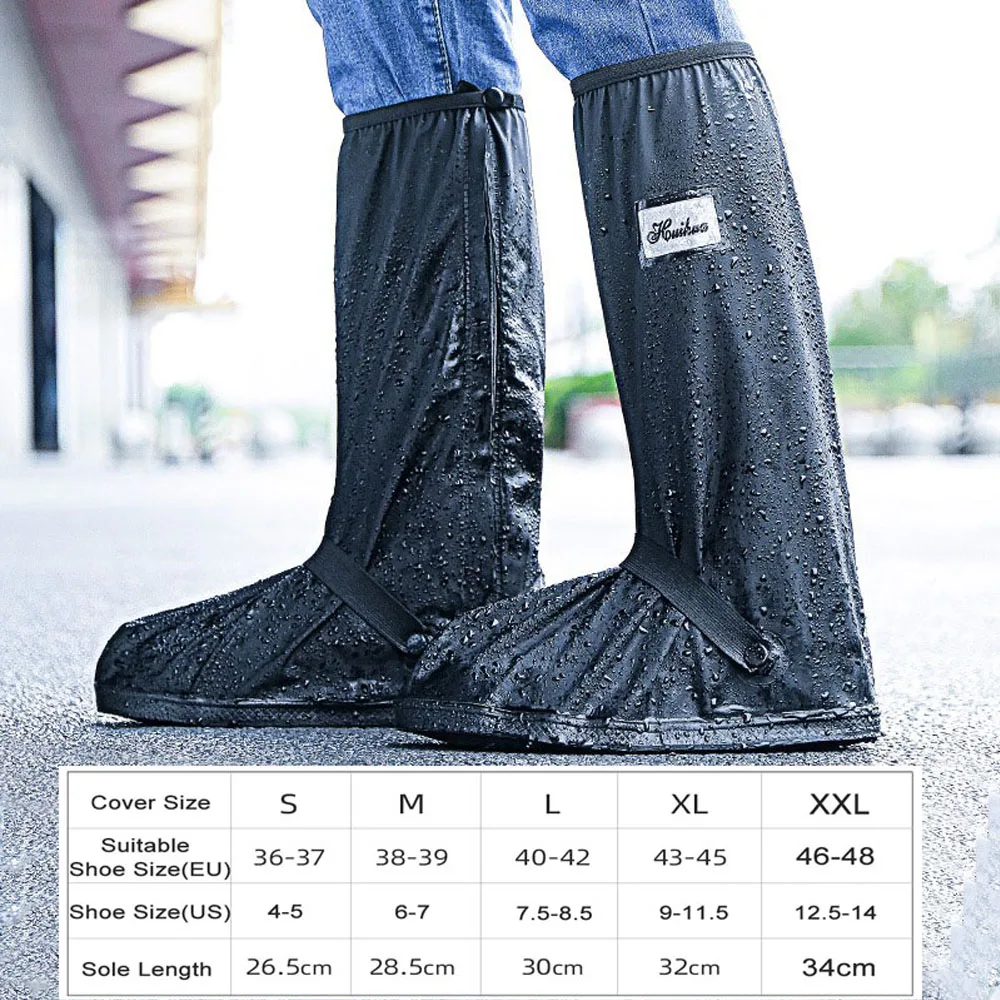 Motocross Rain Boot Cover Riding 100% Waterproof Motorcycle Rain Boots Cover Reflective Motorbike Shoes