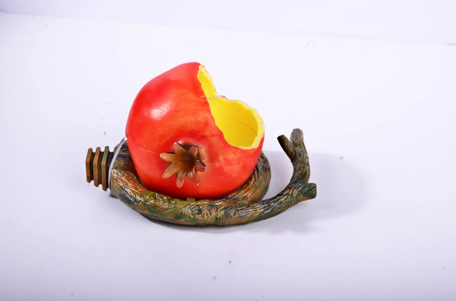 pomegranate Кормушка для попугаев для апельсинов гранатов подача воды пищи чаша Смешные Фрукты фигурный контейнер кормушки для ящиков клетки Coop Pet - Цвет: pomegranate