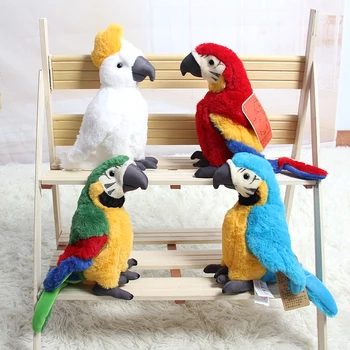 

candice guo plush toy stuffed doll cartoon animal bird parrot brother baby bedtime friend sleeping story christmas present 1pc