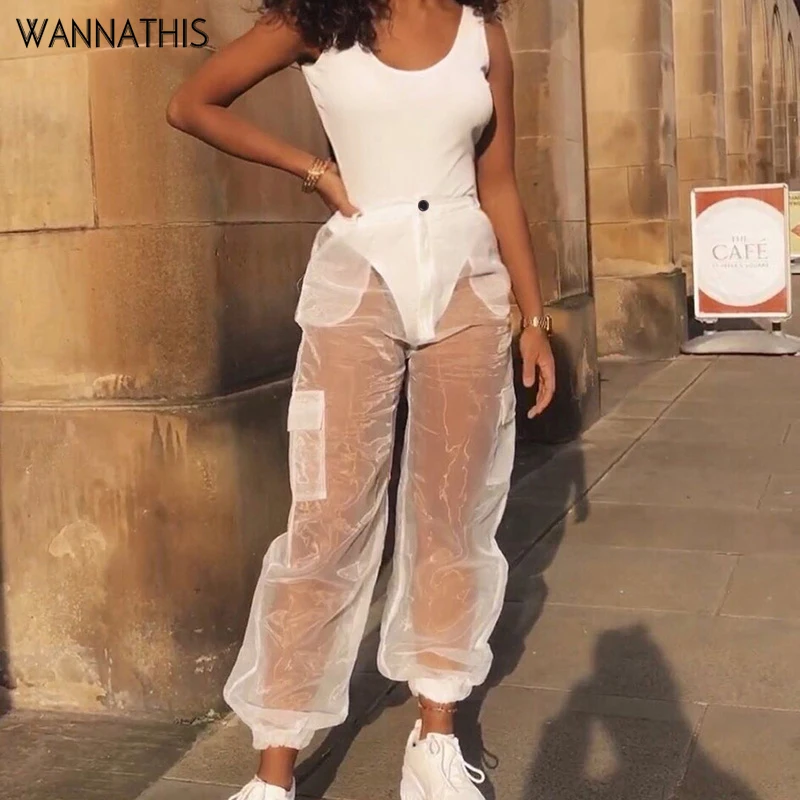 Wannathis Mesh See-through Hight Waist 