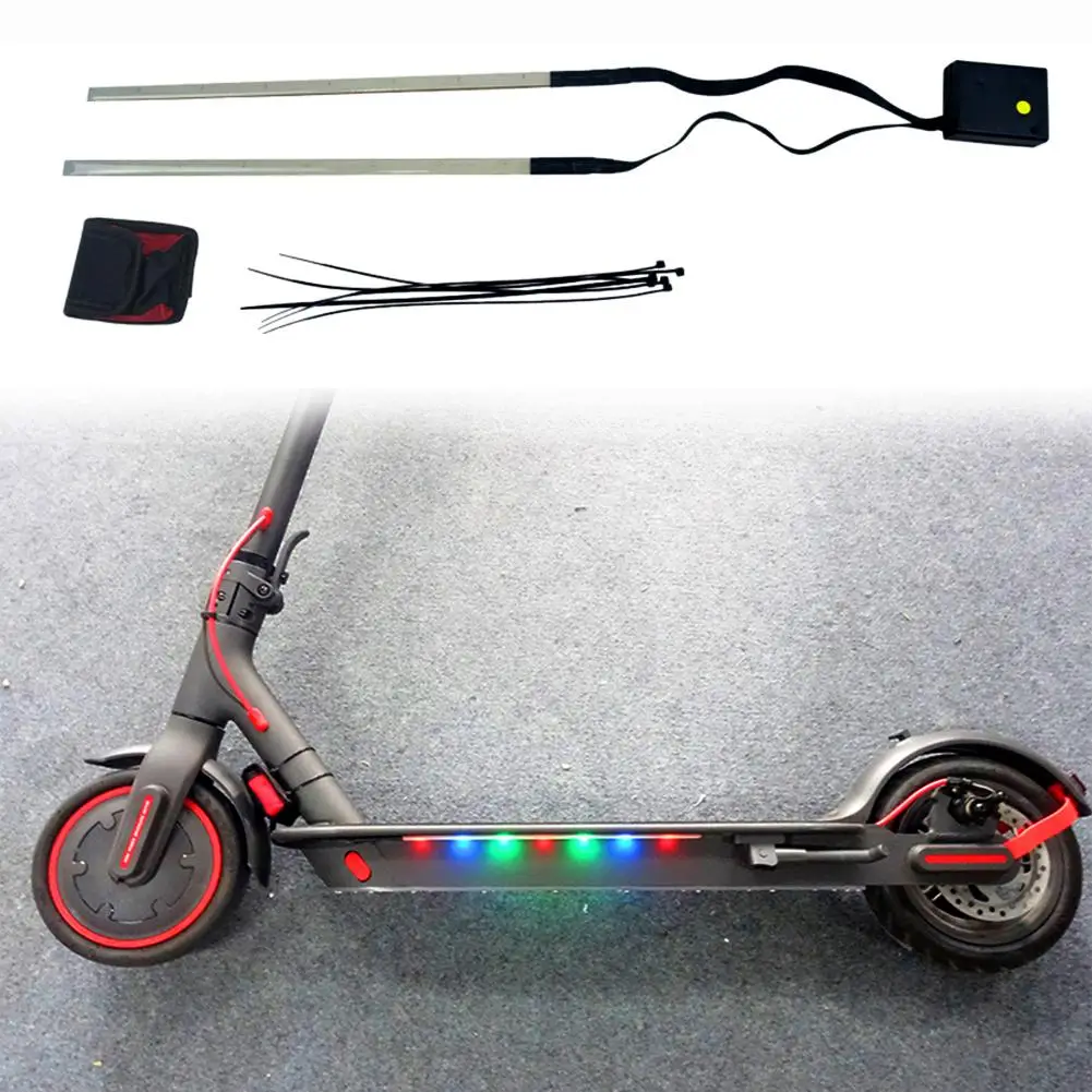 

New High-quality Folding LED Strip Flashlight Cycling Safety Light For Xiaomi Mijia M365 Electric Scooter Skateboard Accessories