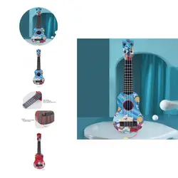 Criativo conveniente universal estilo chinês música ukulele brinquedo para meninos música ukulele brinquedo multifuncional ukulele