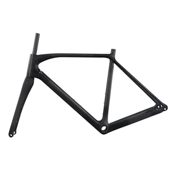 

Carbon bike flat mount Cyclocross Bicycle frame Disc Brake lightweight Cross Frame BB86 and DI2 Compatible