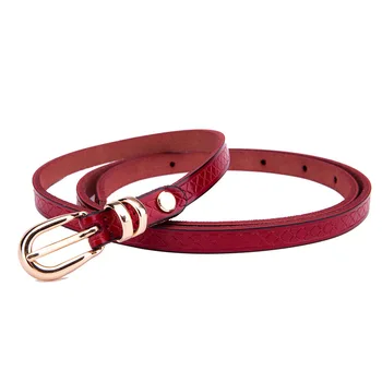 

Women Belt Genuine Leather Thin Belt Lady with Dress Coat Wild Fashion Skirt Belt Narrow Simple Leather Belt Designer Belts