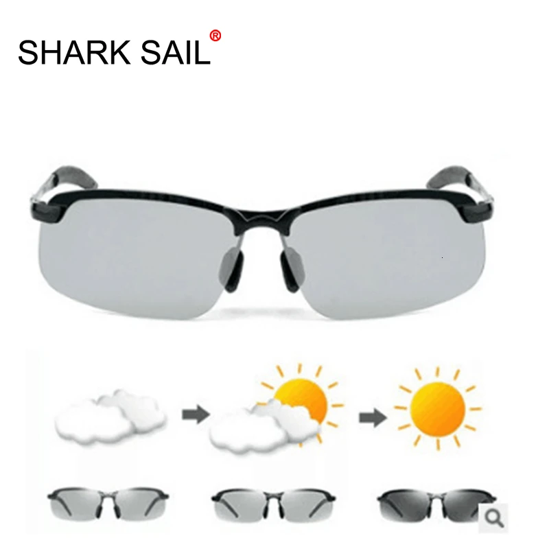 Фотохромные солнцезащитные очки SHARK SAIL Мужские поляризационные для вождения
