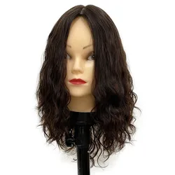 Slight Wave European Hair Virgin Hair Jewish Wig Kosher Wigs Silk Top With Weft None Lace Wig For Women Accept Customized Order