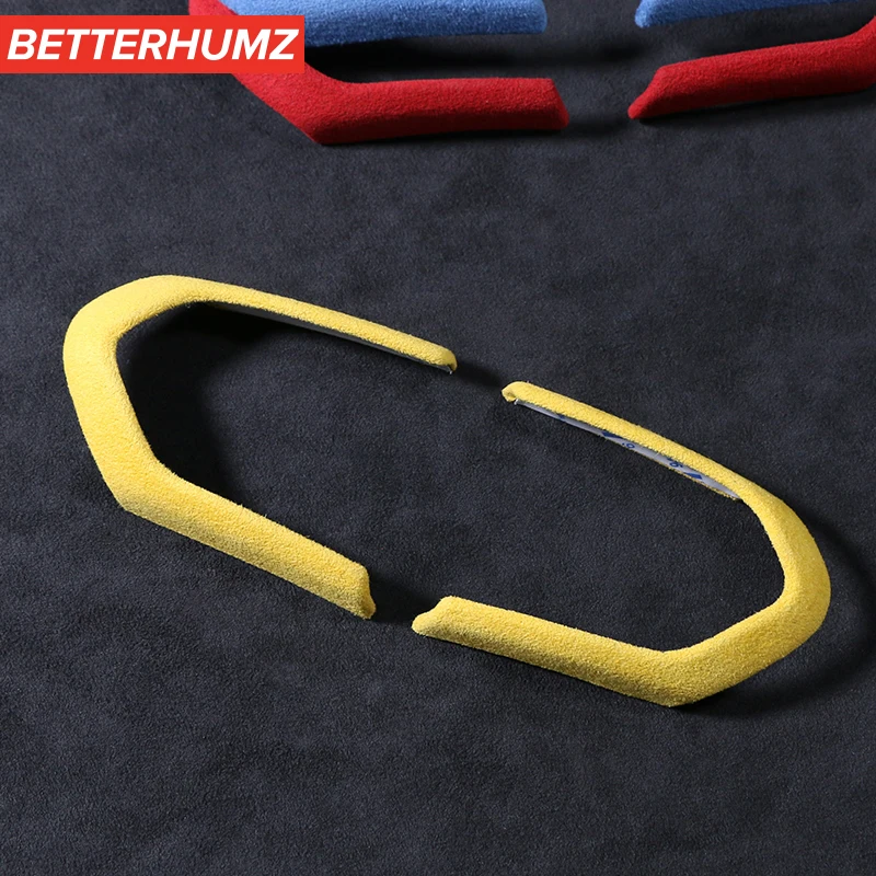 Alcantara Car Steering Wheel Buttons Frame Trim Cover For BMW E46 E90 E92 E93 F30 F20 F32 F33 E84 X1 M3 M4 Thong 1 2 3 4 Series