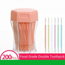 260pcs Pick interdental Brush Double-head Brushed For Teeth Cleaning Toothpick Oral Care Tool 6.2 Cm Dental Flos 260pcs Pick interdental Brush Double-head Brushed For Teeth Cleaning Toothpick Oral Care Tool 6.2 Cm Dental Flos
