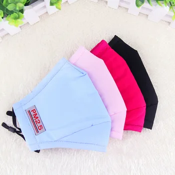 

Mouth Mask Cotton PM2.5 Mask Dustproof Anti-haze Protective Mask Breathing Valve Mask Pluggable Filter Cloth bacteria proof Flu