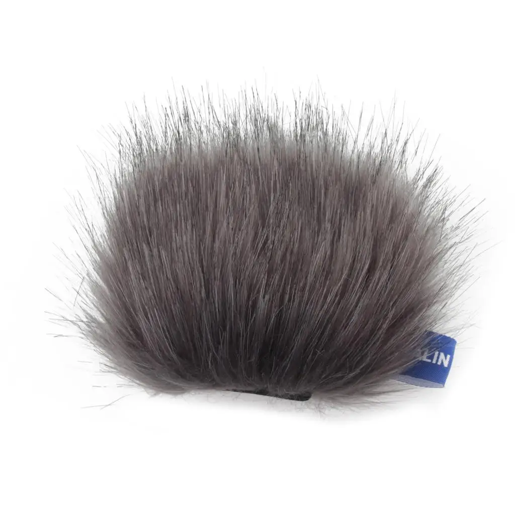 Grey Microphone Windscreen Wind  Muff for Tascam DR-05 Artificial Fur Made