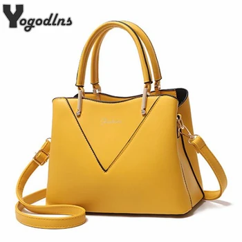 

Elegant Casual Female Bag Solid Top-handle Handbags Brands 2020 Designer Women Messenger Shoulder Bag Hand Totes Bolsa Feminina