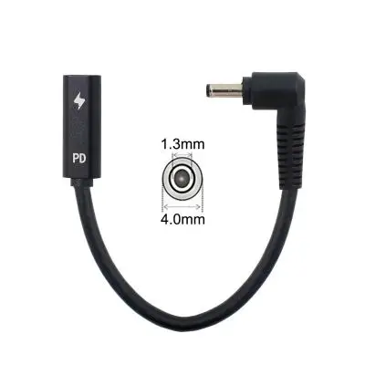 Adaptateur d'alimentation USB type C vers DC, câble d'alimentation PD,  baril de prise rond, embouts de connecteur de charge pour ordinateur  portable - AliExpress