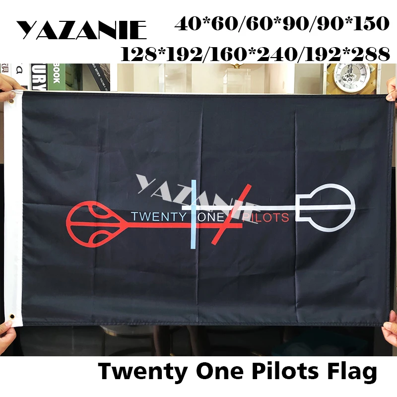 Альтернативный флаг язани хип-хоп Twenty One Pilots для украшения помещений и улицы