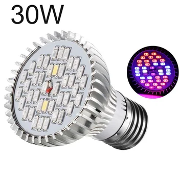 

1x 18 30 80W LED Grow Light E27 Lamp Bulb For Plant Hydroponic Full Spectrum