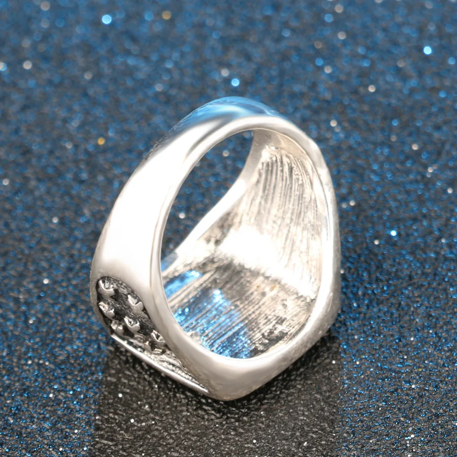 Новая мода хип-хоп Корона Кольца для мужчин и женщин парные аксессуары панк Рок перстень серебряное винтажное ювелирное изделие