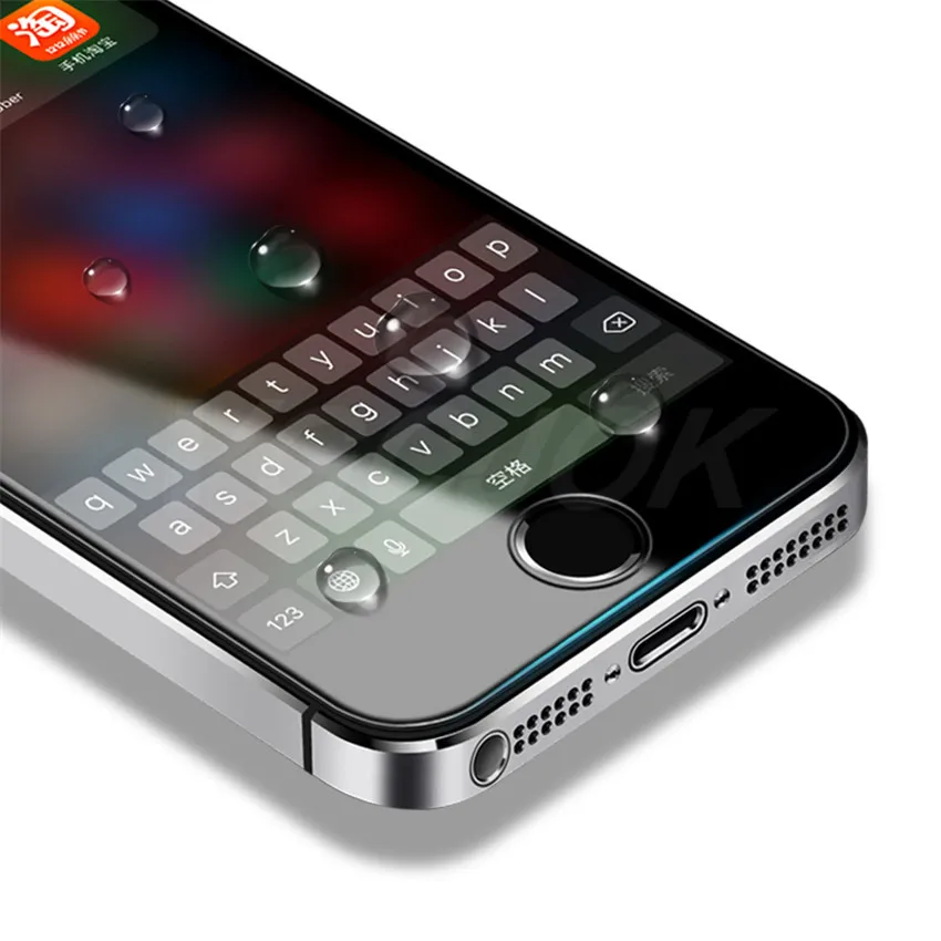 9H анти-всплеск закаленного стекла для Iphone 4 4s 5 5S 5C SE стекло экрана протектор для iPhone 5S, SE полное покрытие клея защитная пленка