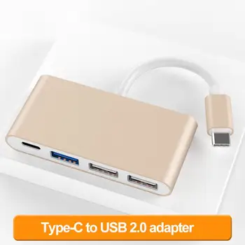 

USB C HUB 4 in 1 Type-C to USB 2.0 3.0 Converter Adapter Hub USB Cable for MacBook Splitter 3 Port HUB