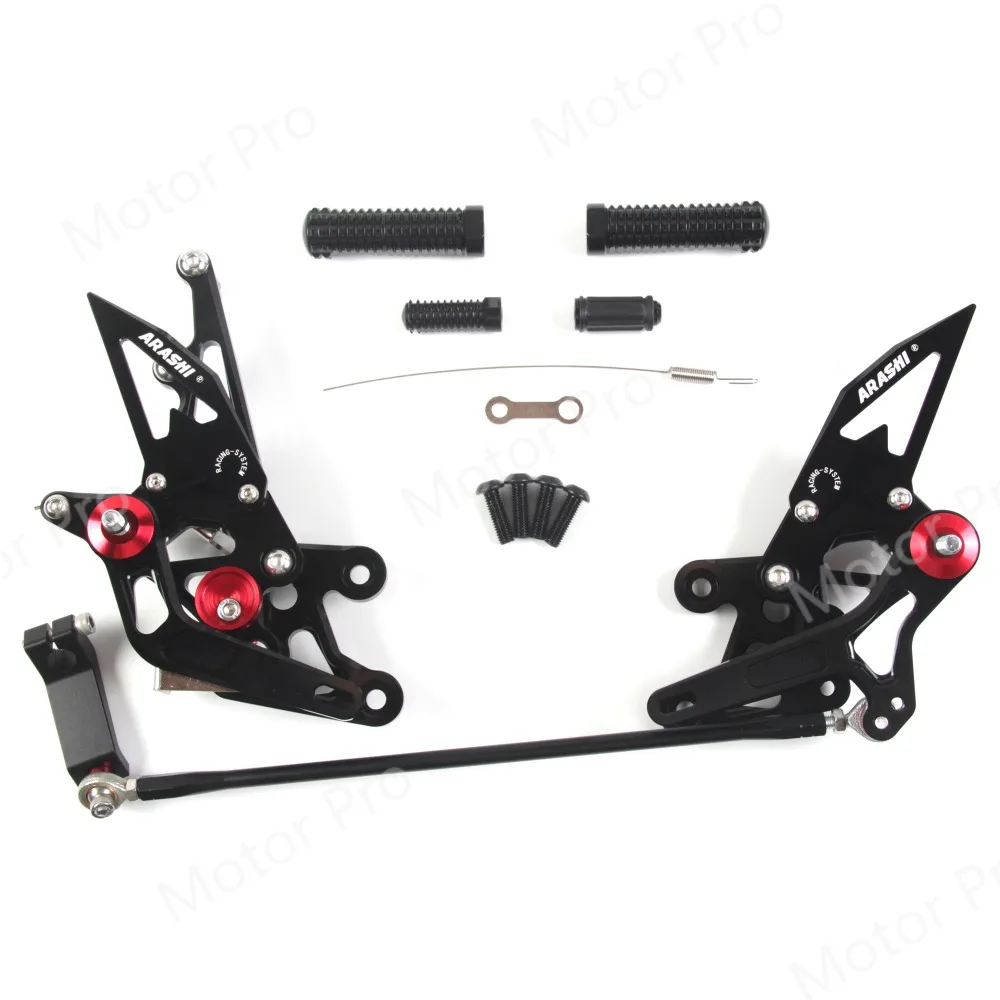 Регулируемые подножки для Yamaha FZ1 2006- Аксессуары для мотоциклов Rearset 2007 2008 2009 2010 2011 2012 2013 FZ8