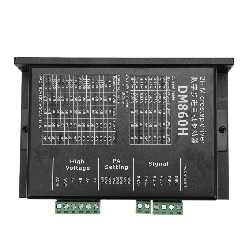 86BYG250D 8.5NM шаговый двигатель+ DMA860H шаговый мотор Драйвер шагового двигателя с вентилятором 2-фазный для 57 86 шаговый двигатель Nema 23 34