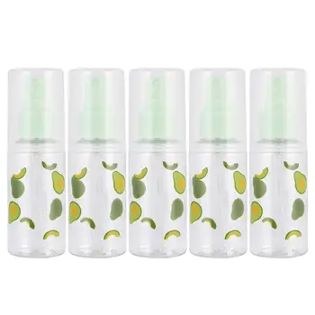 

5pcs 60ML Portable Fine Mist Spray Bottles Plastic Dispenser Bottles Spray Bottles For Home Travel (Random Color)
