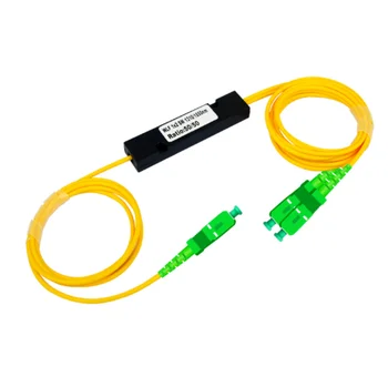 

10pcs 1310/1550nm Dual Window 50/50 Ratio SC/APC ABS Box Type 1x2 FBT Coupler 1*2 FBT FIber Optic Splitter